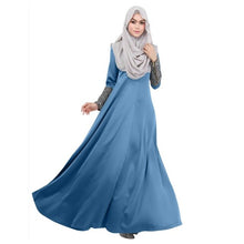 Load image into Gallery viewer, Kaftan Abaya Islamic Muslim Women Long Sleeve Elegant Maxi Cocktail Long Dresses 3 Colors T6